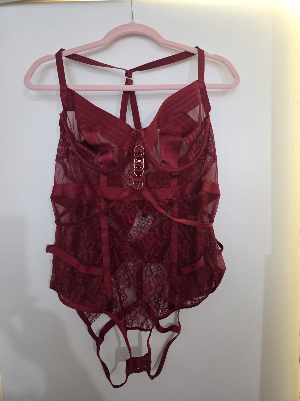 Torrid Red Lace Corset Bodysuit - Picture 4 of 6